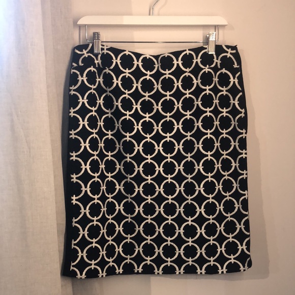 Escada Dresses & Skirts - Escada Black and White Geometric-Jacquard Pencil Skirt